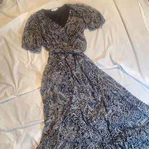 New Calvin Klein Long Flowy Sheer Dress 6